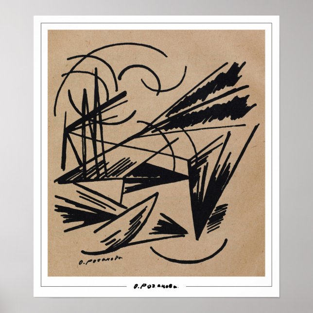 Olga Rozanova Zedign Art Poster nº 107 (Frente)