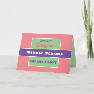 Olha! Cartão de formatura do ensino médio personal
