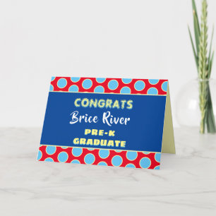 Olha! Cartão de graduação pré-K
