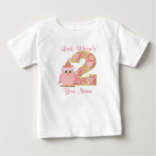 Olha quem é a Camisa de Aniversário de Duas Menina