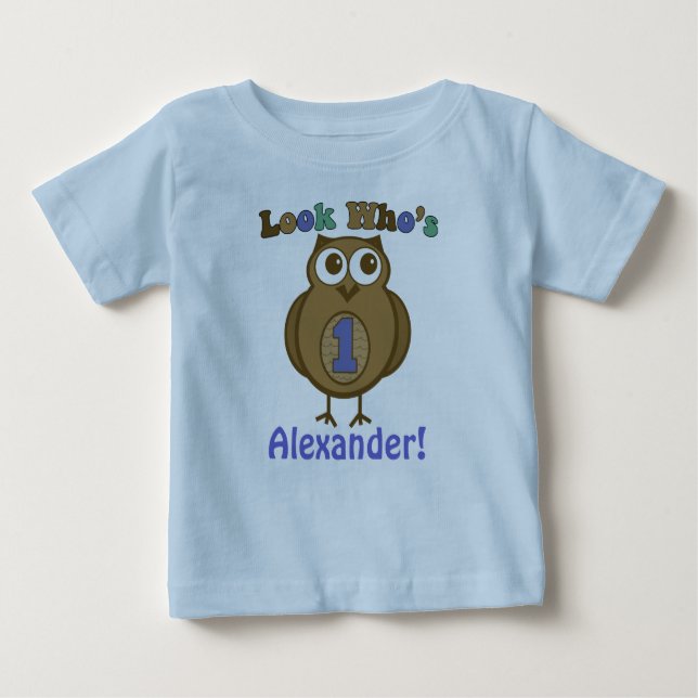 Olha quem é uma camisa de aniversário (Frente)