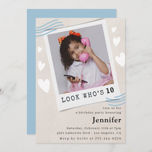 Olha quem está fazendo convites para o 10º anivers (Frente/Verso)