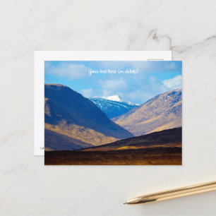 Olhando para Glen Etive, Escócia Cartão Postal