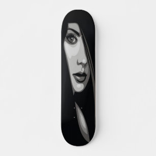 Olhando para o seu skate