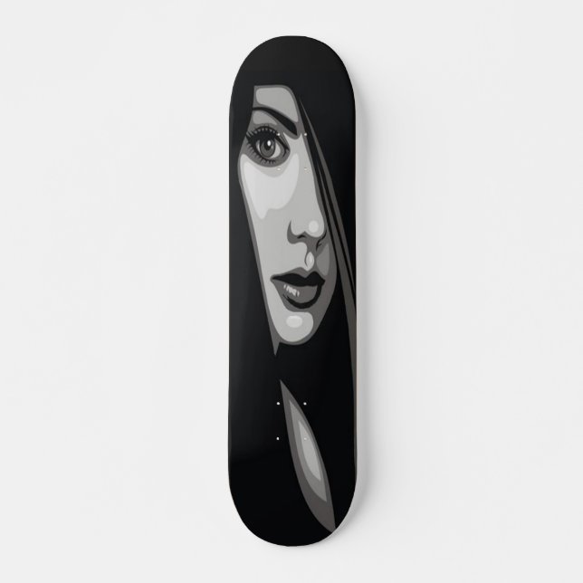 Olhando para o seu skate (Frente)
