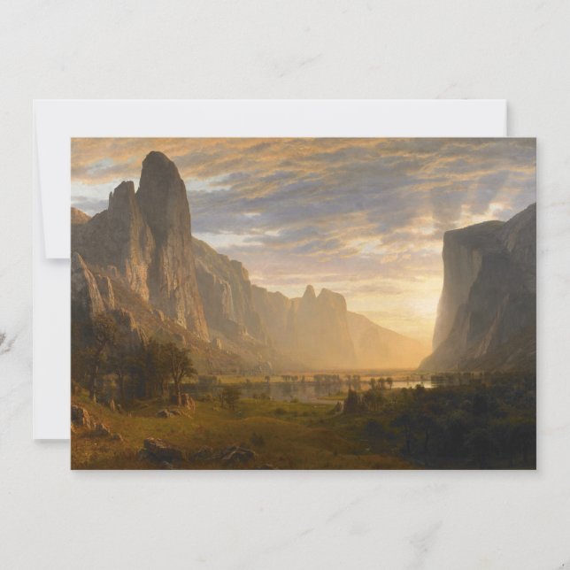 Olhando para o Vale do Yosemite | Albert Bierstadt (Frente)