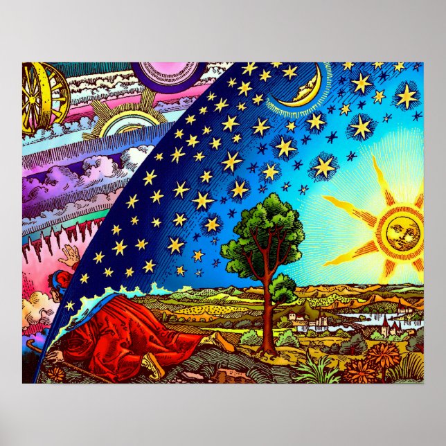 Olhando Sob Dome Flammarion Poster (Frente)