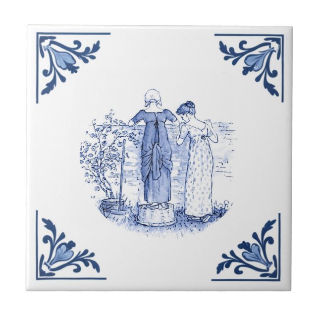 Olhando sobre a cerca do canto azul e branco da ce (Frente)