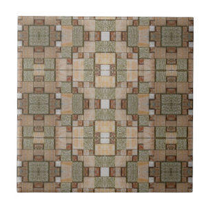 Olhar de madeira de mosaico