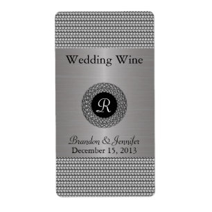 Olhar elegante do metal que Wedding mini etiquetas