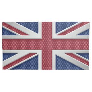 Olhar escovado do metal de Union Jack bandeira
