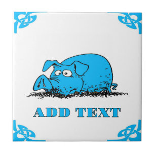 Olhar Hog Holandês Azul de Delft