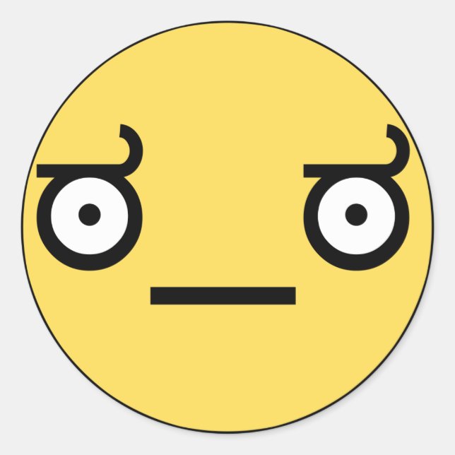 Olhar o adesivo de desaprovação (Frente)