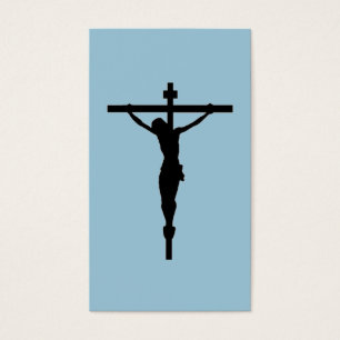 Olhe o crucifixo, azul