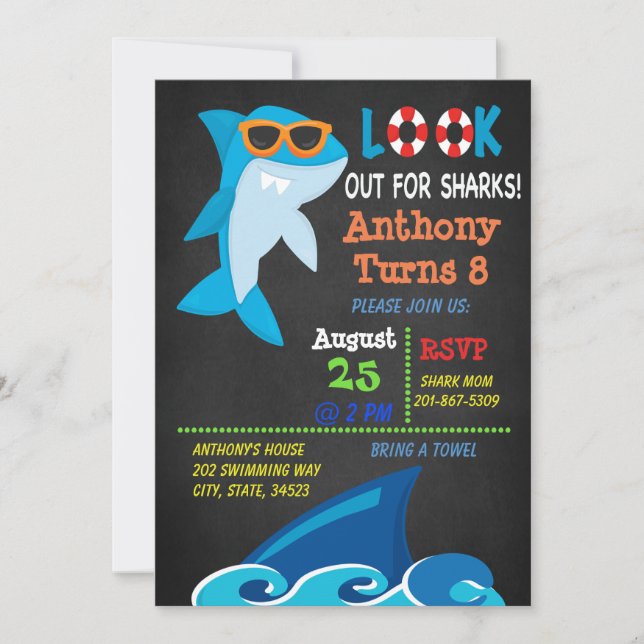 Olhe para fora para o convite do aniversário da (Frente)