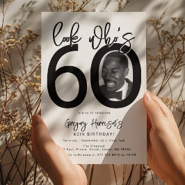 Olhe quem está com 60 | Convite de Aniversário de