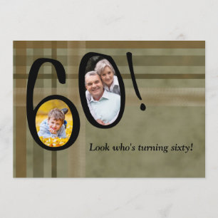 Olhe quem está girando 60 - convite de aniversár
