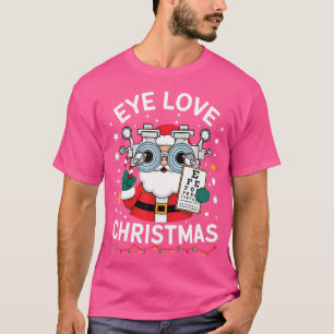 Olho Amor Optometria De Natal Camisa Olho Médico C