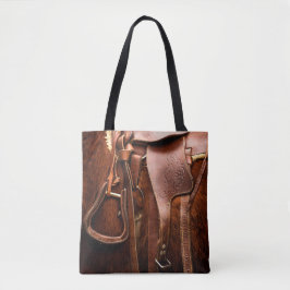 Olho Capturando Saddle Tote Bag Ocidental