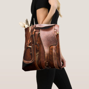 Olho Capturando Saddle Tote Bag Ocidental