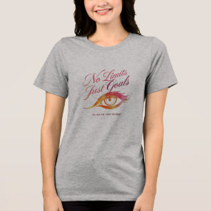 Olho da visão da camisa-T feminina inspiradora