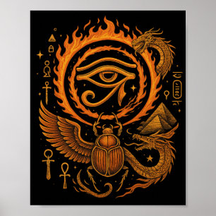 🔥 Olho de Hódromo - Awakens   Poster egípcia