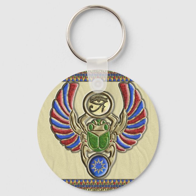 Olho de Horus Scarab Chaveiro (Frente)