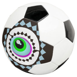 Olho de Monstro na Bola de Futebol Assustadora