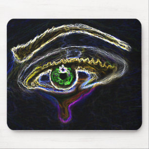 Olho de néon Mousepad