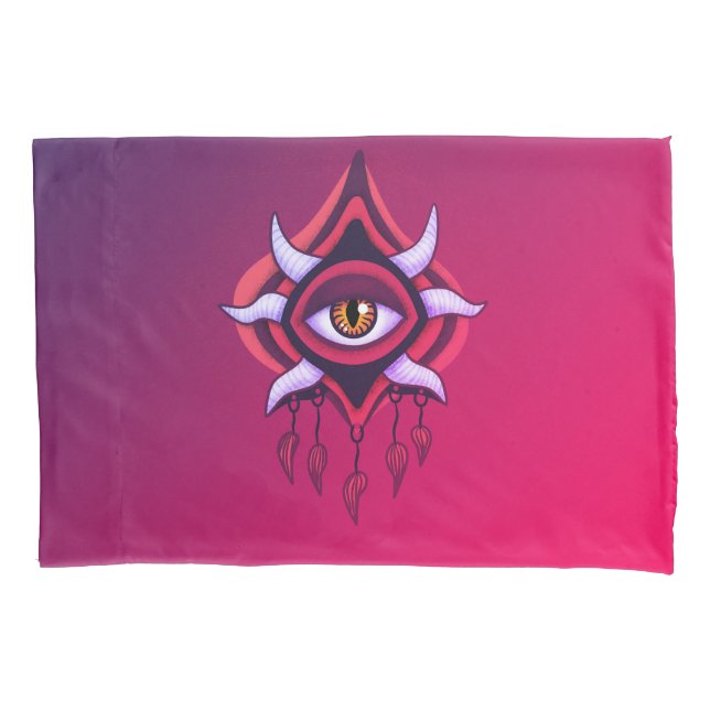 Olho Demônio Roxo - Arte oculta gótica (Frente)