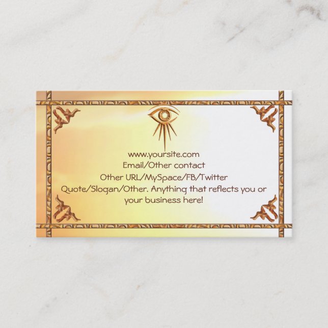 Olho do cartão da introdução do Sunburst do (Frente)