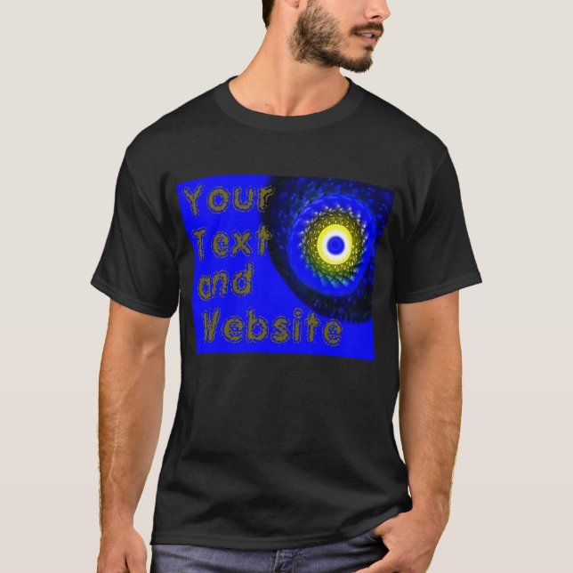Olho do ouro com o seu texto significa camiseta es (Frente)