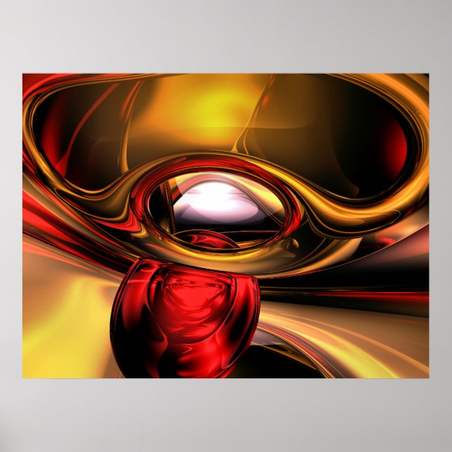Olho dos Deuses Abstrato Poster (Frente)