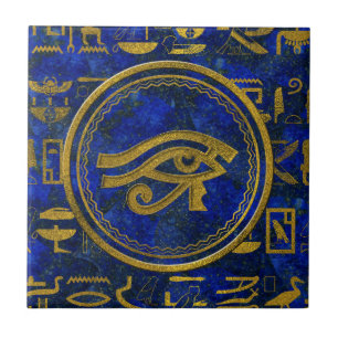 Olho egípcio do Lazuli de Horus - de Wadjet Lapis