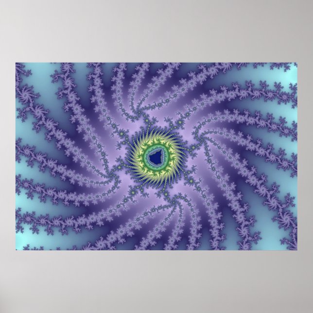 Olho giratório - Poster Fractal (Frente)