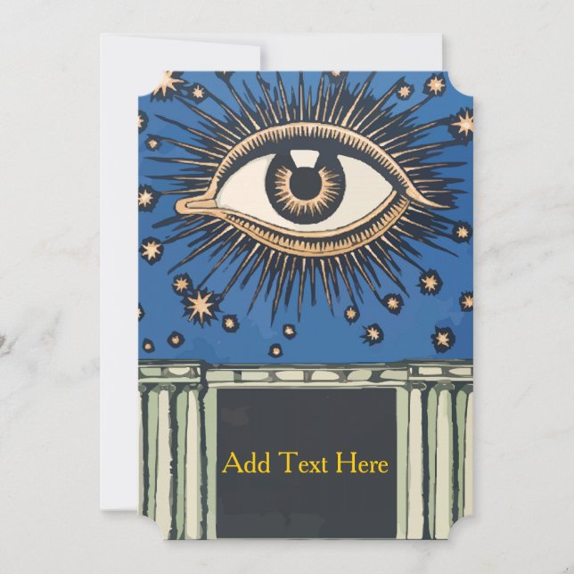 Olho Grande, Palco, Adicionar texto (Frente)