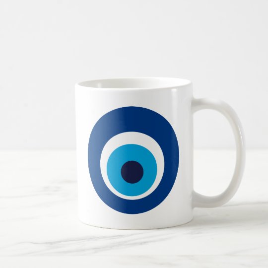 olho grego caneca de café