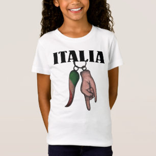 OLHO MAU DA CAMISA ITALIANA DO CHIFRE T, CORNO