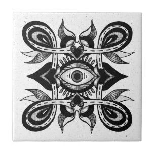 Olho Ornamental - Estilo de Tatuagem Botânica Weir