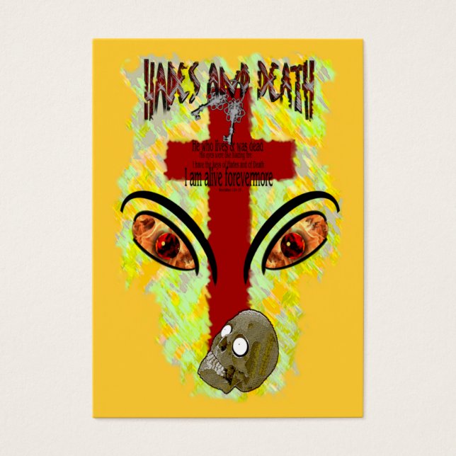 Olhos Como Incêndio Espelho - Cartões Do Trato / (Frente)