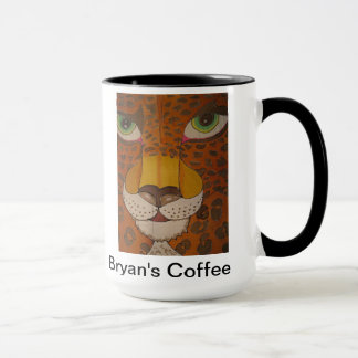 Olhos da caneca de Jaguar