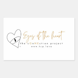 Olhos da etiqueta do retângulo cardíaco