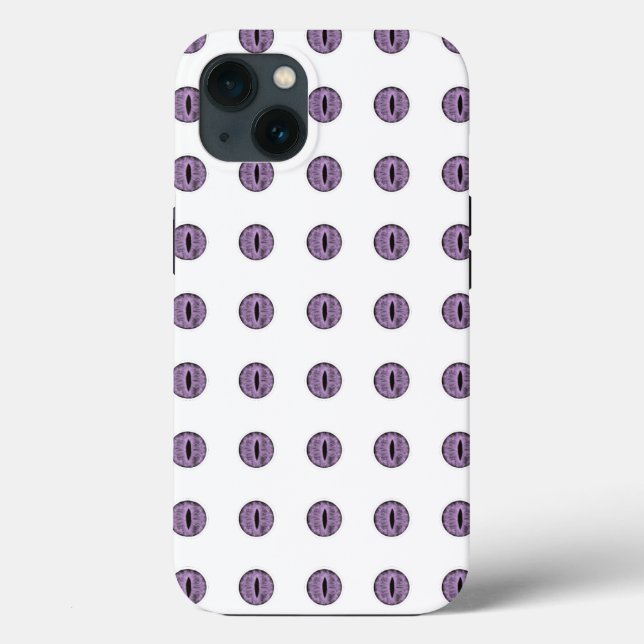 Olhos de Bolinhas Roxo do Dia das Bruxas (Verso)