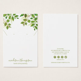 Olhos de Colar de Folhagem Verde