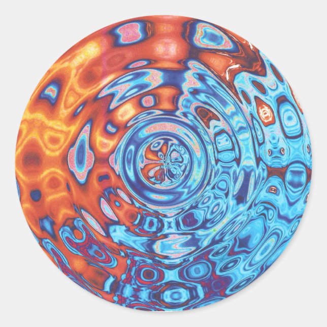 Olhos de fogo borbulhantes - adesivo (Frente)