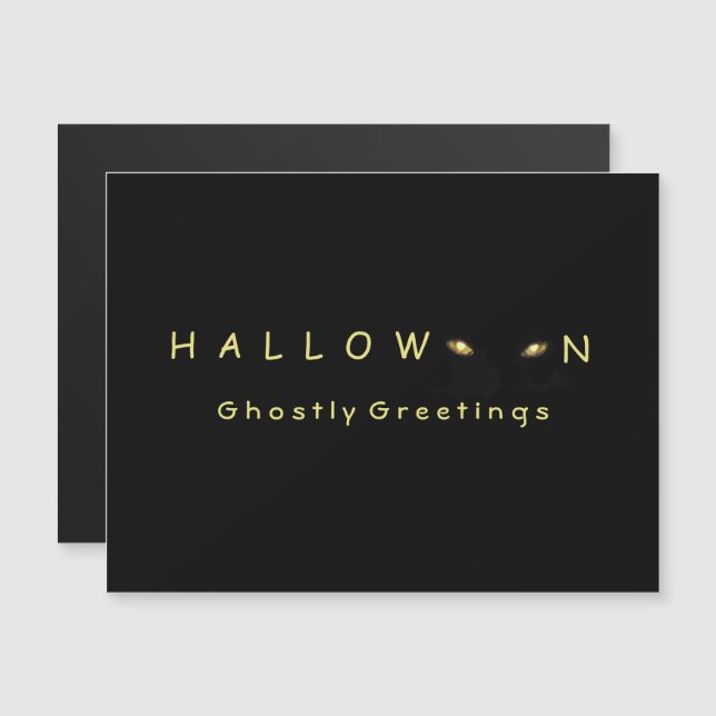 Olhos de Gato Halloween (Frente/Verso)
