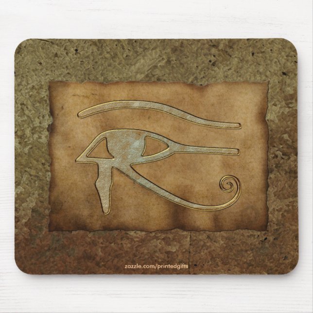 OLHOS DE HORUS, WADJET Egípcio Mousepad (Frente)