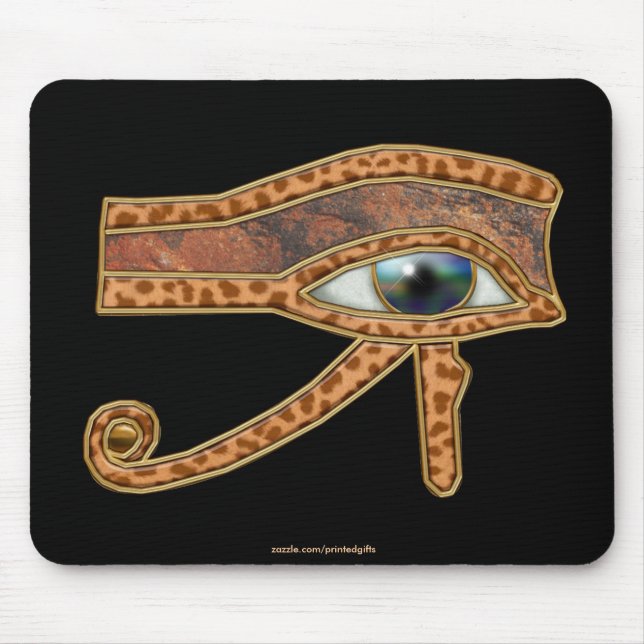 OLHOS DE HORUS, WADJET Egípcio Mousepad (Frente)