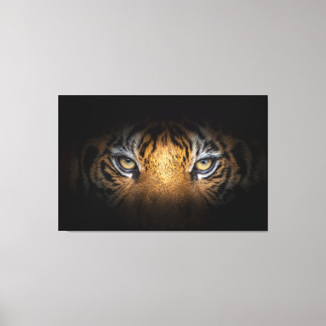 Olhos De Uma Arte Canvas De Tigre (Frente)