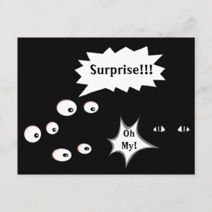 Olhos Do Partido Surpresa No Convite À Sala Escur